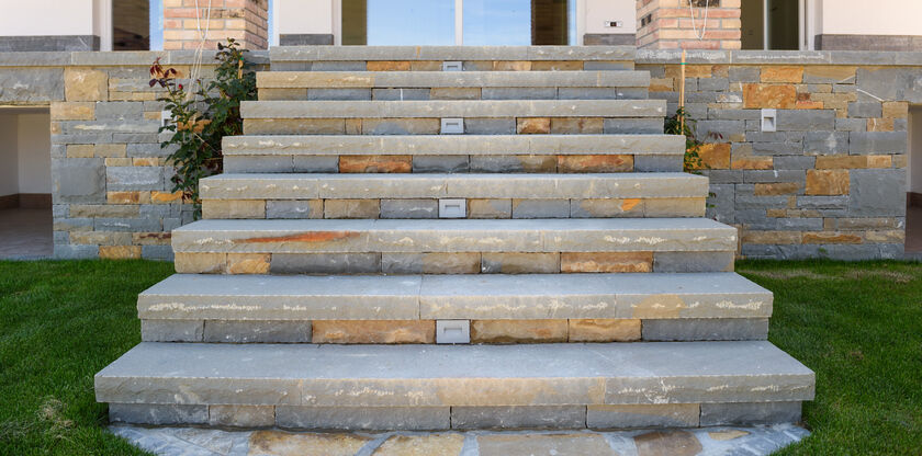 Masonry steps by Miller Masonry Construction, INC